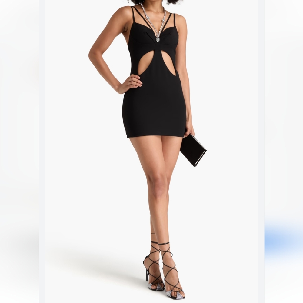 NWT AREA Butterfly cut-out minidress, Size XSmall